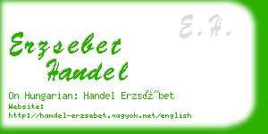 erzsebet handel business card